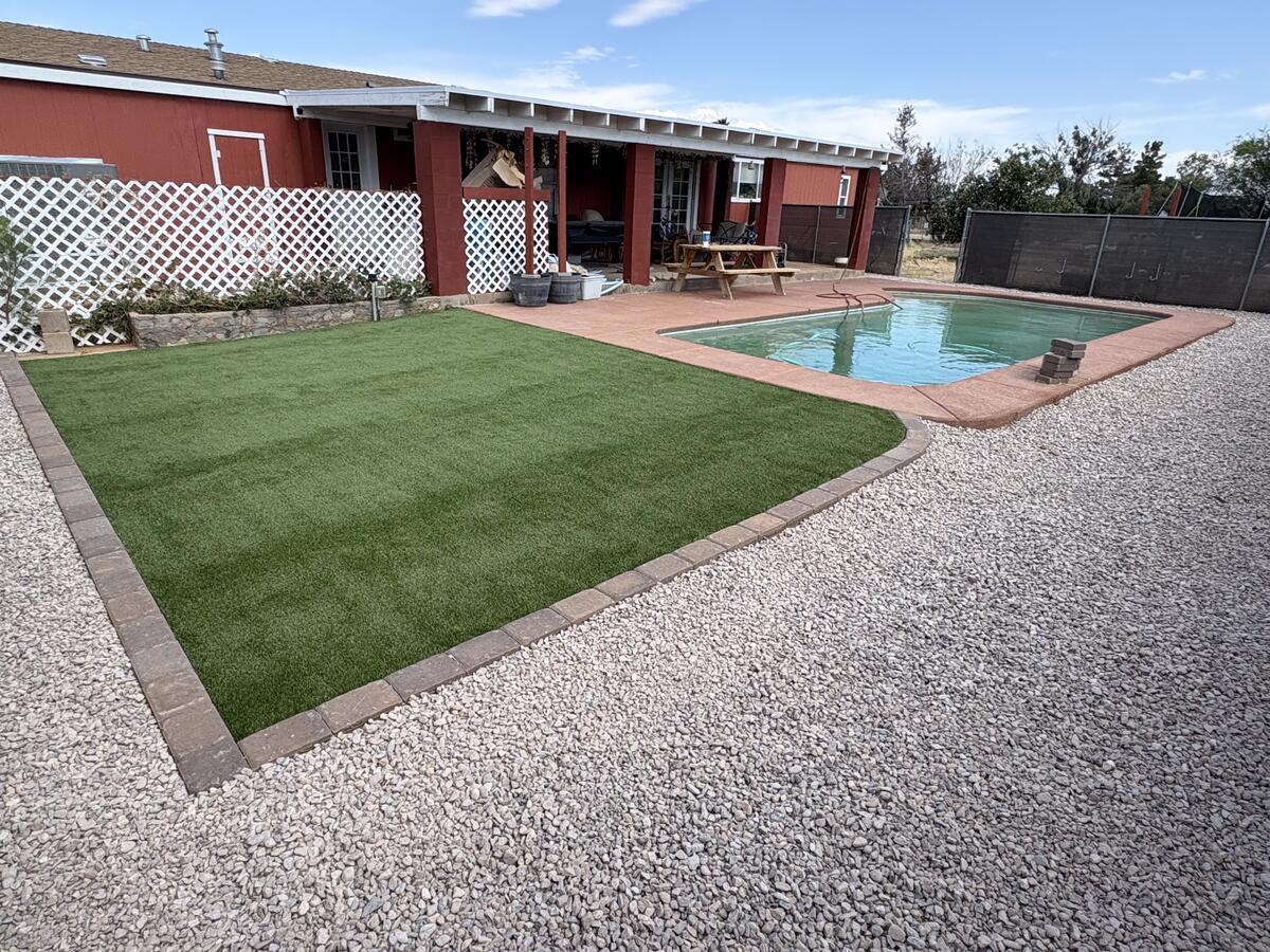 pool and turf